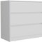 Homeroots 33" White Wood Three Drawer Dresser 518177 - alternate 2