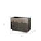 Homeroots 30" Gray Distressed Metal Textured Door Accent Cabinet With Two Doors 611068 - alternate 3