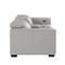 Homeroots 93in Light Gray and Brown Leather Power Reclining Loveseat With Storage 720542 - alternate 2