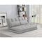 Homeroots 45" Gray Futon Convertible Sleeper Loveseat and Toss Pillows 526457 - alternate 2