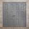 Sartodoors Sliding Closet Double Bi-fold Doors 96 x 96 inches, Ego 5010 Painted Grey Oak, Sturdy Tracks Moldi EGO5010DBF-SEK-96x96 (4* 24x96) - alternate 2