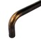 Homeroots 36" Black and Gold Wood and Steel Pedestal Base Square Dining Table 557692 - alternate 2