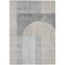 Homeroots 8' X 10' Silver Gray And Beige Geometric Washable Indoor Outdoor Area Rug 582731 - alternate 3