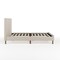 Martha Stewart Britta Full Upholstered Platform Bed w/Rounded Headboard, Piped Detailing/Cushioned Sderails, Beige TW-3WDB01B-F-BG-MS - alternate 3