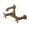 Kingston Brass Double-Handle Wall Mount Bathroom Faucet, Antique Brass KS7253BEX - alternate 1