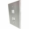 Eaton Tripp Lite Series Safe-IT 2-Port Single-Gang Keystone Wall Plate, Antibacterial, Ivory Gloss, TAA N042AB-002-IVG - alternate 1