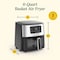 Cuisinart Basket Air Fryer, 6 qt Capacity, 1800 W, 1-Basket, Digital Control, Black Stainless AIR-200NAS - alternate 2