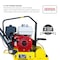 Tomahawk Power 5.5 HP Honda Paver Roller Compactor 17x12 for Pavers, Bricks, Stone, Sand Compaction TPRC76H - alternate 2