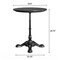 Flash Furniture Commercial All-Weather 24" Black Faux Marble HPL Tabletop with Black Bistro Base ST-RD24-BKMAR-SDAT2222-GG - alternate 3