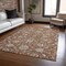 Homeroots 3' X 5' Brown Ivory And Gray Moroccan Washable Indoor Outdoor Area Rug 605175 - alternate 2