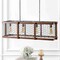 Jonathan Y Gaines 34.5" Linear 4-Light Adjustable Iron Rustic Industrial LED Pendant, Brown/Silver JYL7519A - alternate 2