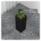 Leisuremod Terra Modern Tall Square Fiberstone & MGO Clay Planter - Handcrafted Indoor/Outdoor Flower Pot TP20BL - alternate 2