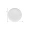 Homeroots White Six Piece Round Pebbled Porcelain Service For Six Dinner Plate Set 483507 - alternate 2