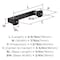 Amerock Hybridize 3-3/4 inch (96mm) Center-to-Center Oil-Rubbed Bronze Cabinet Pull, 10PK 10VMP37061ORB - alternate 2