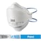 3M Particulate Respirator, N95, Aura, Flat-Fold, Low-Profile, 3-Panel, Nose Clip, White, 10 pk 9205PH10-DC - alternate 1