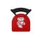 Holland Bar Stool Co 25" Blk Wrinkle Wisconsin "Badger" Station Counter Stool, Ladder Back L00425WI-Bdg - alternate 2
