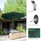 Villacera 9-Foot LED Outdoor Patio Umbrella with Solar Lights with Base, Forest Green 83-OUT5424 - alternate 2