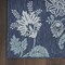 Homeroots 6' X 9' Navy Blue And Ivory Floral Indoor Outdoor Area Rug 550198 - alternate 2