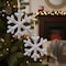 Homeroots Set of Two White Iridescent LED Lighted Holiday Snowflake Christmas Ornaments, 2PK 633333 - alternate 2