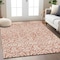 Homeroots 10' X 14' Coral And Ivory Damask Washable Indoor Outdoor Area Rug 595132 - alternate 3