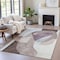 Homeroots 10' X 14' Brown And Taupe Abstract Washable Indoor Outdoor Area Rug 630446 - alternate 2