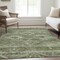 Homeroots 3' X 5' Olive Green And Fern Green Southwestern Washable Indoor Outdoor Area Rug 588714 - alternate 2