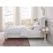 Homeroots Cream Solid Wood Twin Tufted Upholstered Linen Bed 544880 - alternate 3