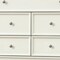 Homeroots 36" White Solid Wood Seven Drawer Dresser 374198 - alternate 2