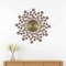 Homeroots 27" Gold And Black Metal And Faux Crystal Silent Analog FloralWall Clock 626544 - alternate 1