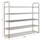 Home-Complete Free Standing Shoe Racks Set of Two 5-Tier His and Hers Shoe Organizer Shelves SH-BUND225 - alternate 2