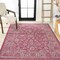 Jonathan Y Tela Bohemian Textured Weave Floral Fuchsia/Light Gray 5 ft. x 8 ft. Indoor/Outdoor Area Rug SMB100G-5 - alternate 3