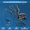 Yssoa Gaming Chair, Computer Chair with Footrest, Height Adjustable and 90 Deg-135 Deg Tilt Functio FNCHARGAME01BWFR - alternate 2