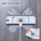 Dsv Standard 3 in 1 Floor Scrub Brush, Adjustable Long Handle 54", 360 Rotating Head, Stiff Bristles, White 70704W - alternate 2