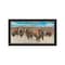 Homeroots Bison Herd Black Framed Print Wall Art 529695 - alternate 1