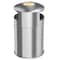 Hls Commercial 50 gal Round Outdoor Can, Silver, Open Top, Stainless Steel, 21.7 in HLS50DSI - alternate 2