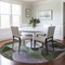 Homeroots 8' Olive Green Purple And Gray Round Geometric Washable Indoor Outdoor Area Rug 604416 - alternate 2