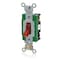Leviton Wall Switch, 2 hp, Toggle, 30 A, Red 3032-PLR - alternate 2