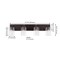 Jonathan Y Irving 27.75" 4-Light Seeded Glass/Iron Modern Contemporary LED Vanity Light, Oil Rubbed Bronze JYL7558E - alternate 2