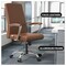 Leisuremod Evander Office Chair in Upholstered Leather and Iron Frame with Swivel and Tilt, Dark Brown EO20DBRL - alternate 2