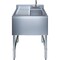 Amgood Underbar Sink, 1 bowl, Stainless Steel, 19 in W x 24 in L x 33 in H SINK BAR S1C-101410-L-F-Z - alternate 2