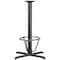 Flash Furniture Beverly 30'' x 30'' Restaurant Table X-Base with 3'' Dia. Bar Height Column and Foot Ring XU-T3030-BAR-3CFR-GG - alternate 1