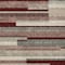 Homeroots 8' X 10' Merlot Burgundy And Beige Striped Washable Indoor Outdoor Area Rug 613299 - alternate 2