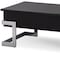 Homeroots 47" Black and Silver Wood And Iron Lift Top Sled Coffee Table 286269 - alternate 2