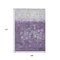 Homeroots 9' X 12' Purple And Silver Abstract Washable Indoor Outdoor Area Rug 632093 - alternate 2