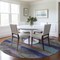 Homeroots 8' Lavender Pink And Blue Round Abstract Washable Indoor Outdoor Area Rug 612523 - alternate 2