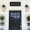 Jonathan Y Westfield 10.5" 1-Light Iron/Seeded Glass Rustic Industrial Cage LED Outdoor Sconce, Oil Rubbed Bronz JYL7604A - alternate 2