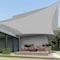 Wrightmaster 8 ft. x 8 ft. Square Heavy Weight Sun Shade Sail in Light Grey, 95% UV Blockage Patio and Pool Cover ZR-0808LGY - alternate 3