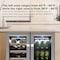 Tcl 5.3 Cu. Ft. 20-Bottle & 78-Can Wine & Beverage Cooler, Dual- Zone, Glass Door, Stainless Steel TRD20B8AS - alternate 2