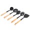 Oster Marion 5 Piece Silicone and Wood Kitchen Tool Set in Black 143735.05 - alternate 1