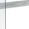Homeroots 44" Gray And Clear Solid Console Table 333109 - alternate 2